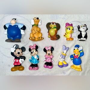 10-Piece Mickey Mouse & Friends Bath Toy Set - EXCELLENT CONDITION & MOLD-FREE